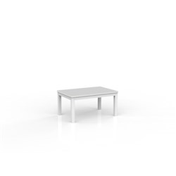 OLG Axis Coffee Table 900W x 600D x 450mmH White Frame White Top