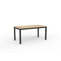 OLG Axis Meeting Table 1500W x 750D x 715mmH Black Frame New Oak Top