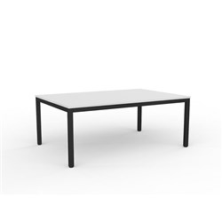 OLG Axis Meeting Table 1800W x 1200D x 715mmH Black Frame White Top