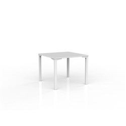 OLG Axis Meeting Table 900W x 900D x 715mmH White Frame White Top