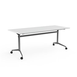 OLG Uni Flip Table 1200W x 600D x 720mmH Silver Frame Silver Frame