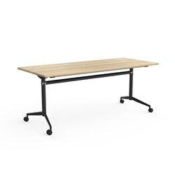 OLG Uni Flip Top Table 1500W x 600D x 720mmH Black Frame New Black Frame