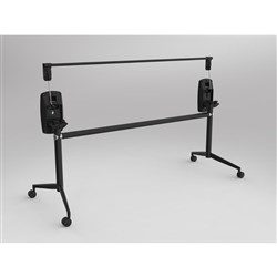 OLG Uni Flip Table Frame Only To Suit Tops 900-1300W x 600-900mmD Black