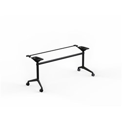 OLG Modulus Flip Table Frame Only To Suit Tops 900-1300W x 600-900mmD All Black