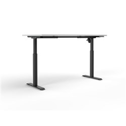 OLG Quick Stand Height Adjustable Desk 1500W x 750D x 720-1200mmH Black/White