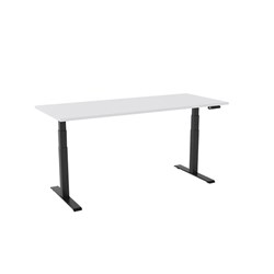 OLG Agile Motion Height Adjustable Single Sided Desk 1200Wx635-1295mmH Black/White