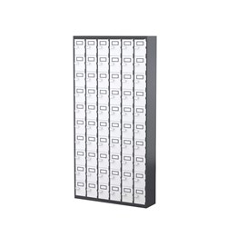 Steelco Phone Locker 60 Door 900W x 225D x 1810mmH Graphite