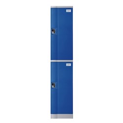 Steelco ABS Plastic Locker 2 Door 380W x 500D x 1940mmH Assorted Colours