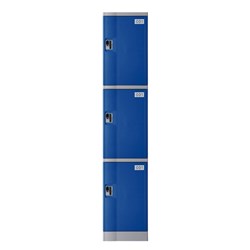 Steelco ABS Plastic Locker 3 Door 380W x 500D x 1940mmH Assorted Colours