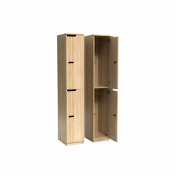 OLG Knox Locker 2 Door 305W x 455D x 1805mmH New Oak Ravine