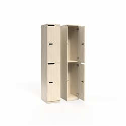 OLG Knox Locker 2 Door 305W x 455D x 1805mmH Nordic Maple