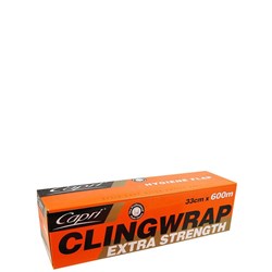 Capri Extra Strength Clingwrap With Dispenser 33cm x 600m Clear