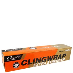 Capri Extra Strength Clingwrap With Dispenser 45cm x 600m Clear