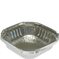 Capri Foil Containers Square Small 305ml Silver Carton Of 500