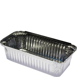 Capri Foil Containers Rectangular Takeaway 800ml Silver Carton Of 500
