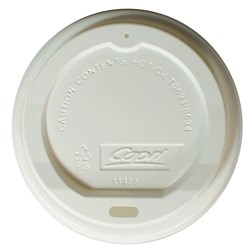 Capri Hot Paper Cup Plastic Lid For 12oz Hot Paper Cups 90mm Rim White Carton Of 1000