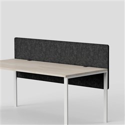 Visionchart SANA Serenity Altitude Dual Desk Screen 1800W x 12D x 600mmH Shadow