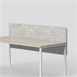 Visionchart SANA Serenity Altitude Dual Desk Screen 1800W x 12D x 800mmH Mushroom