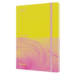 Jumble & Co Insights And Inklings Notebook Hard Cover A5 Ruled Split 160 Page Yellow