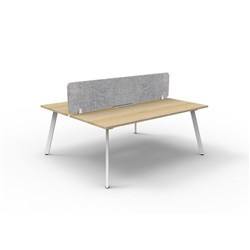 Rapidline Eternity Workstation Double Sided 2 Person Grey Eco Screen 1500Wx1530mmD O/W