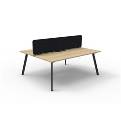 Rapidline Eternity Workstation Double Sided 2 Person Black Eco Screen 1800Wx1530mmD O/B
