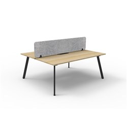 Rapidline Eternity Workstation Double Sided 2 Person Grey Eco Screen 1800Wx1530mmD O/B