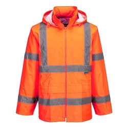 Portwest Hi-Vis Rain Jacket 5XL Orange