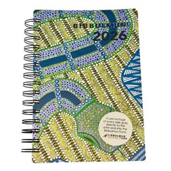 Bibbulmun Management Diary A5 Day To A Page Wiro Bound Green And Blue