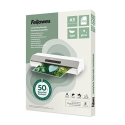 Fellowes Sustainable Laminating Pouches A3 75/80 Micron Gloss Pack Of 100