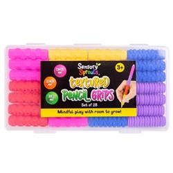 Sensory Sprouts Textured Pencil Grips Assorted Set Of 28
