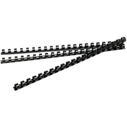 Rexel Plastic Binding Comb 8mm 21 Loop 45 Sheet Capacity Black Pack Of 100