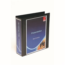 BINDER INSERT LEVER ARCH BLACK A4
