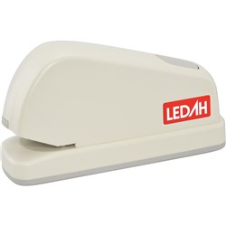 Ledah Electric Stapler 26/6 or 24/6 Staples 20 Sheet Capacity Cream