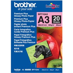 BROTHER BP71GA3 PAPER A3 Premium Plus Glossy
