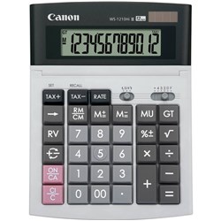 Canon WS1210Hi III Desktop Calculator 12 Digit Grey