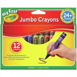 Crayola My First Jumbo Crayons 101x14mm Assorted Pack of 12