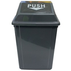 Cleanlink Rubbish Bin With Bullet Lid 60 Litres Grey