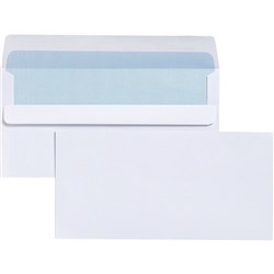 Cumberland Plain Envelope DLX 120 x 235mm Self Seal Secretive White Box Of 500