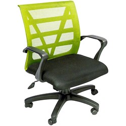 Rapidline Vienna Chair Lime Medium Mesh Back With Arms ** CLEARANCE STOCK   ****