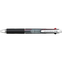 UNI JETSTREAM  ROLLERBALL PEN 3 Multi Colour 0.7mm Black Barrel