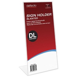 DEFLECT O SIGN MENU HOLDER DL PORTRAIT SLANTED JPM 45201