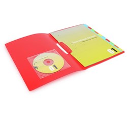 U-STIK CD/DVD POCKET 125x125mm Square w/Flap Pk10 ***   DISCONTINUED   ***