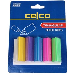Celco Pencil Grips Card 5 Assorted Colours Pack Of 5
