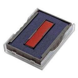 DESKMATE REPLACEMENT INK PAD BLUE/RED PK2, P2441/D