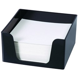 Esselte SWS Memo Cube With 500 Blank Sheets Black