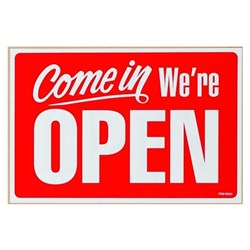 GEO COLOURED SIGNS "Open/Closed" 203x305 red/whit