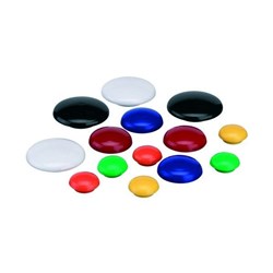 MAGNETIC BUTTONS 20MM GREEN 10/CARD PKT