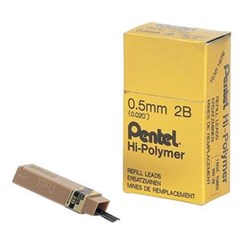 PENCIL LEADS .7MM HB TUBE SUPER HI-POLYMER