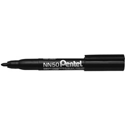 PENTEL NN50 PERMANENT MARKER Bullet Point 5.0mm Black