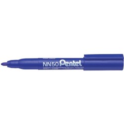 PENTEL NN50 PERMANENT MARKER Bullet Point 5.0mm Blue